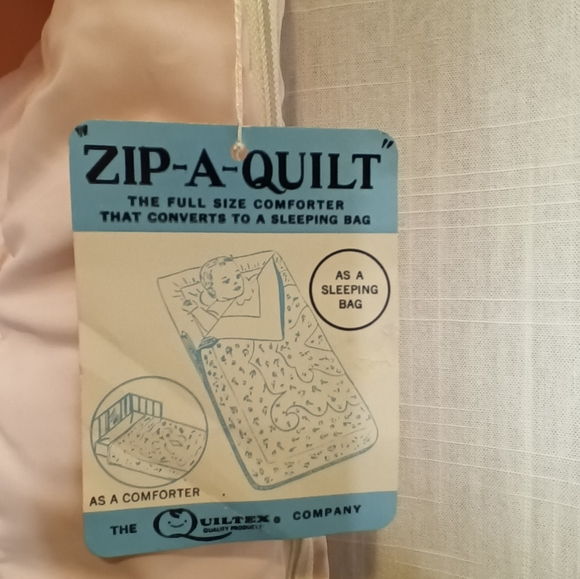 NOS Vintage Baby Zip-a-Quilt / Bunting / Blanket - Picture 4 of 7